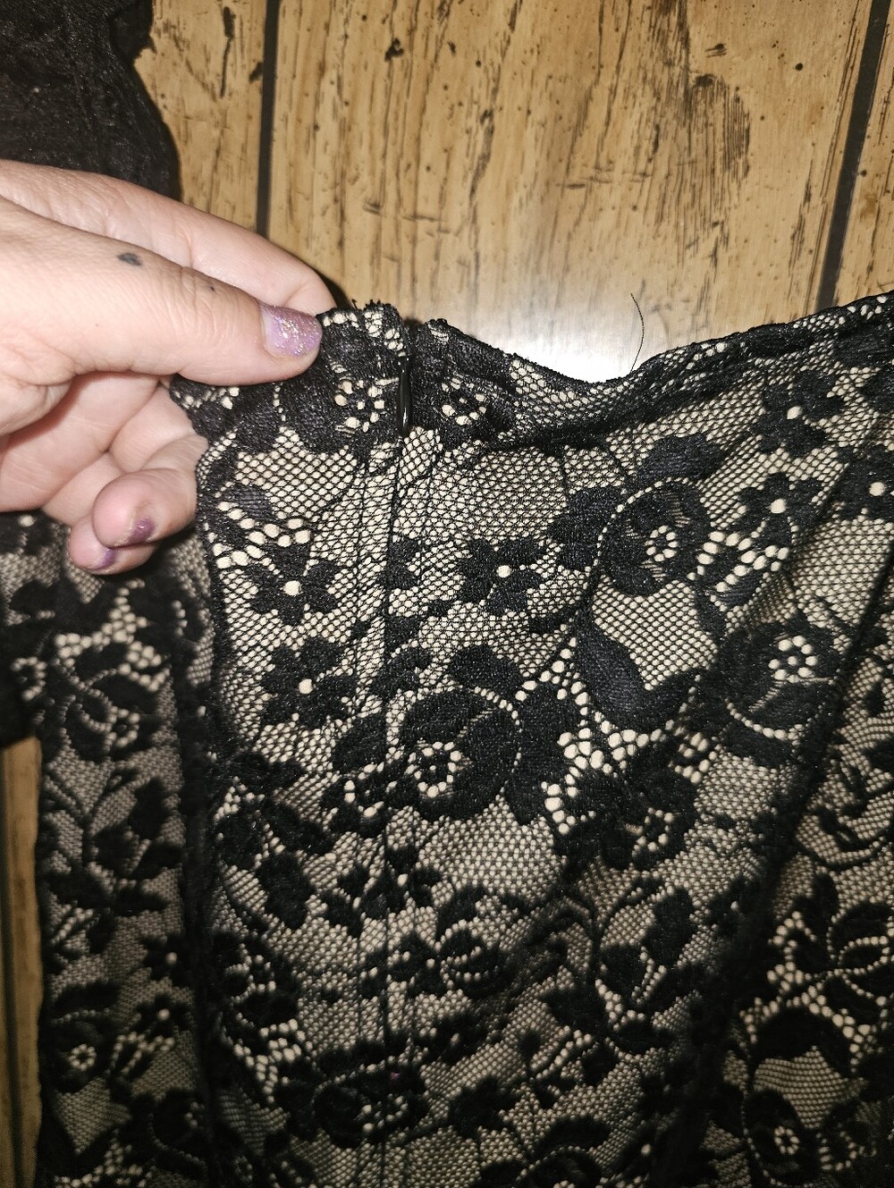 NWT LULU'S Black Lace Fetching & Flirting Mini Dress - XL - Picture 9 of 12